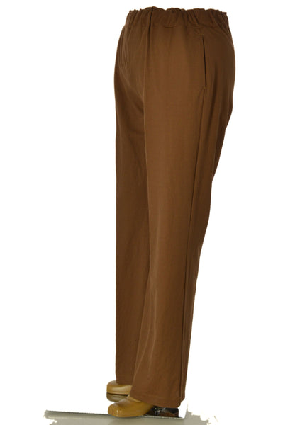 PANTALONI DONNA ELISA CASTELLI CONFORMATI ELASTICO TASCHE LARGHI MORBIDI LEGGERI ART.18071