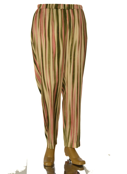 PANTALONI DONNA ELISA CASTELLI CONFORMATI ELASTICO FANTASIA LARGHI MORBIDI LEGGERI ART.18093