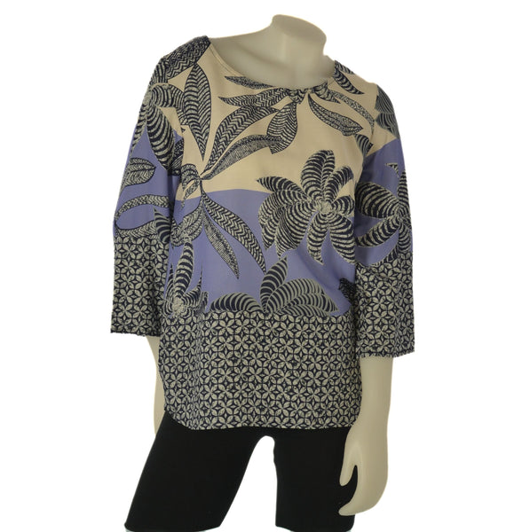 CASACCA DONNA BARBARELLA CONFORMATA GOROCOLLO BOTTONE TRE QUARTI SPACCHETTI FANTASIA LEGGERA ART.1022