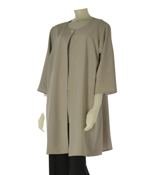 SPOLVERINO DONNA GIGLIOROSSO ELEGANTE GIROCOLLO BOTTONE TRE QUARTI LUNGO ART.26069