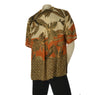 CAMICIA DONNA BARBARELLA COLLETTO BOTTONI MEZZA MANICA FANTASIA SPACCHETTI ART.1027