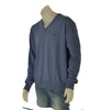 MAGLIONE UOMO IL GRANCHIO CONFORMATO COTONE SCOLLO V MANICA LUNGA POLSINI FASCIA LOGO ART.FEDRO26-V