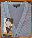 PIGIAMA UOMO APERTO FANTASIA MANICA CORTA PANTALONE LUNGO PURO COTONE BIPBIP ART.9350