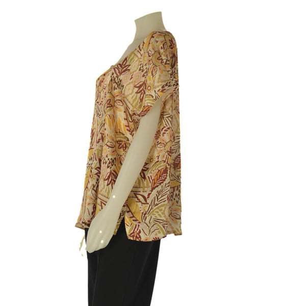 CASACCA DONNA ELISA CASTELLI CONFORMATA GIROCOLLO MEZZA MANICA FANTASIA SPACCHETTI LEGGERA PRATICA ART.140041