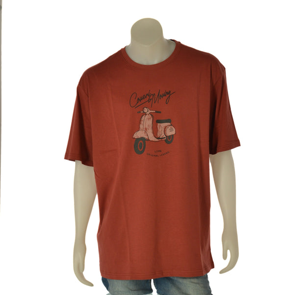 T-SHIRT UOMO COVERI TAGLIE OVER GIROCOLLO STAMPA COTONE ART. OTJ5070