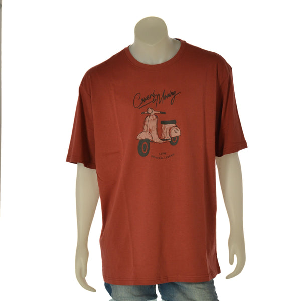 T-SHIRT UOMO COVERI TAGLIE OVER GIROCOLLO STAMPA COTONE ART. OTJ5070