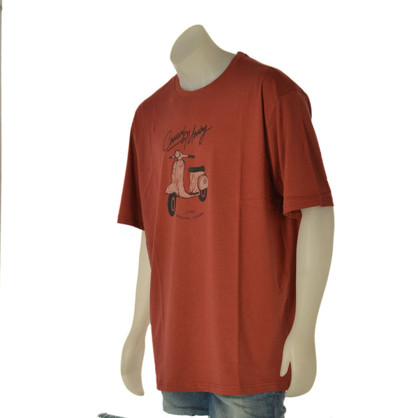 T-SHIRT UOMO COVERI TAGLIE OVER GIROCOLLO STAMPA COTONE ART. OTJ5070