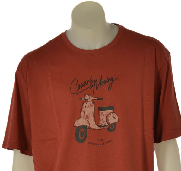 T-SHIRT UOMO COVERI TAGLIE OVER GIROCOLLO STAMPA COTONE ART. OTJ5070