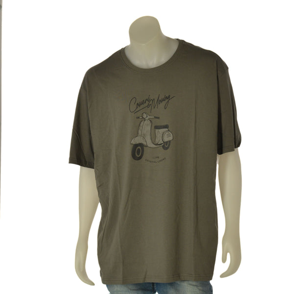 T-SHIRT UOMO COVERI TAGLIE OVER GIROCOLLO STAMPA COTONE ART. OTJ5070
