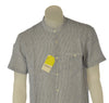 CAMICIA UOMO LOSAN COREANA MANICA CORTA RIGHE COTONE LINO TASCHINO ART. LMNAP0102-26013