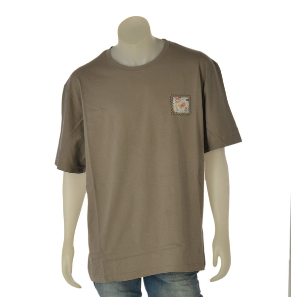 T-SHIRT UOMO  MAXFORT TAGLIE OVER GIROCOLLO STAMPA COTONE ART. 43423