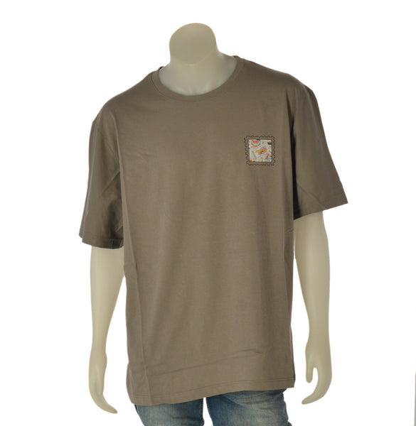 T-SHIRT UOMO  MAXFORT TAGLIE OVER GIROCOLLO STAMPA COTONE ART. 43423