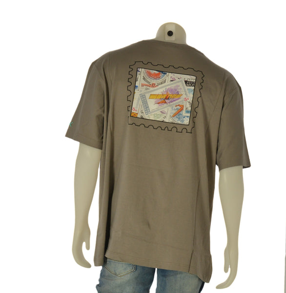 T-SHIRT UOMO  MAXFORT TAGLIE OVER GIROCOLLO STAMPA COTONE ART. 43423
