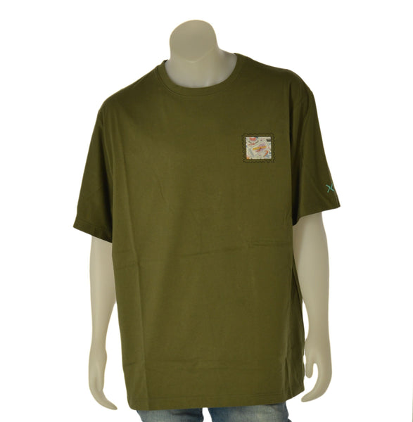 T-SHIRT UOMO  MAXFORT TAGLIE OVER GIROCOLLO STAMPA COTONE ART. 43423