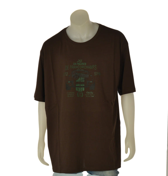 T-SHIRT UOMO MAXFORT TAGLIE OVER GIROCOLLO STAMPA COTONE ART. 45115