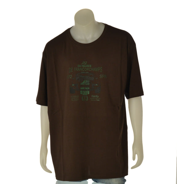 T-SHIRT UOMO MAXFORT TAGLIE OVER GIROCOLLO STAMPA COTONE ART. 45115