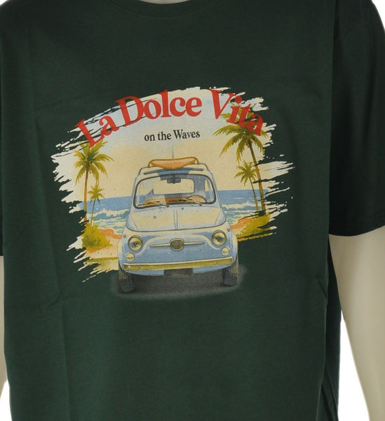 T-SHIRT UOMO MAXFORT TAGLIE OVER GIROCOLLO COTONE STAMPA ART. E2874