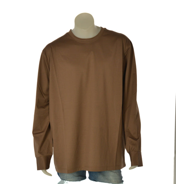 T-SHIRT UOMO MAXFORT TAGLIE OVER  MANICA LUNGA GIROCOLLO COTONE ART. P2707