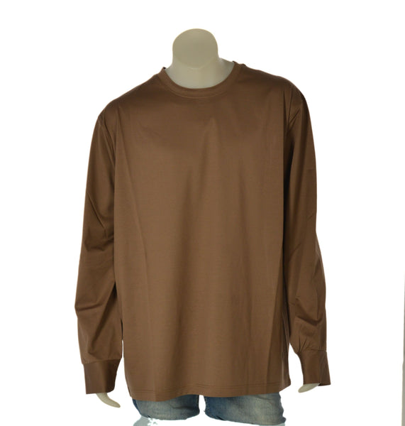T-SHIRT UOMO MAXFORT TAGLIE OVER  MANICA LUNGA GIROCOLLO COTONE ART. P2707