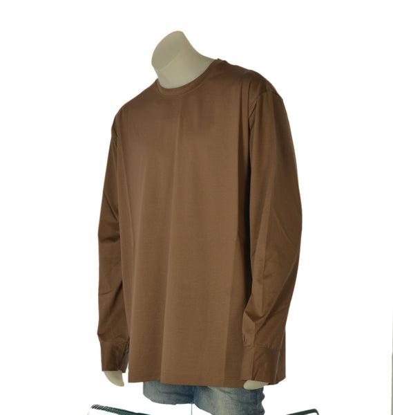 T-SHIRT UOMO MAXFORT TAGLIE OVER  MANICA LUNGA GIROCOLLO COTONE ART. P2707