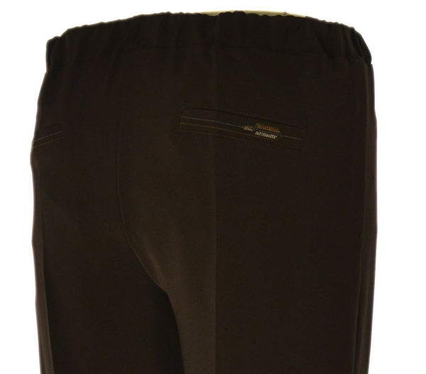 PANTALONE DONNA PERLA TAGLIE OVER GAMBA DIRITTA ELASTICO SPACCHETTI CADY ART. 26662 MAGIC