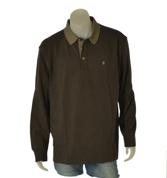 POLO UOMO COVERI TAGLIE OVER MANICA LUNGA CALDO COTONE ART. OPL5320