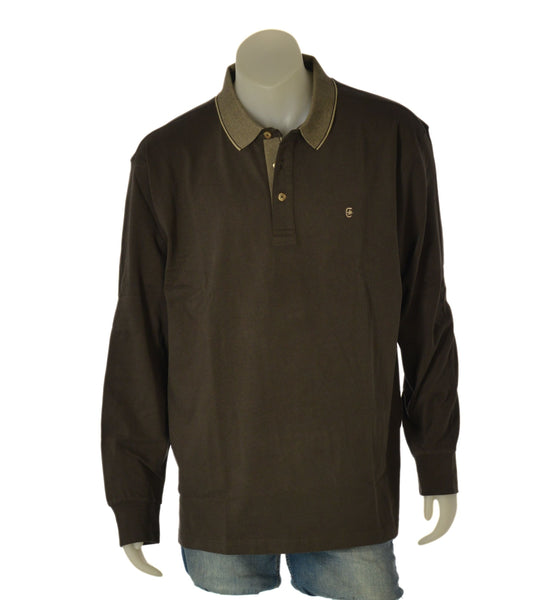 POLO UOMO COVERI TAGLIE OVER MANICA LUNGA CALDO COTONE ART. OPL5320