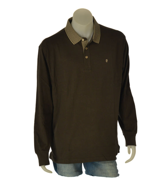 POLO UOMO COVERI TAGLIE OVER MANICA LUNGA CALDO COTONE ART. OPL5320
