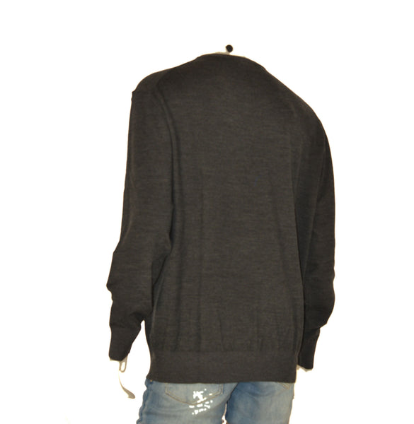 MAGLIONE UOMO IL GRANCHIO TAGLIE OVER GIROCOLLO BASICO LANA LOGO ART. OGRT1077