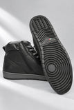 SCARPE UOMO NERO GIARDINI SNEAKERS ALTE IN PELLE CON ZIP ART. I601340U