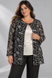 COMPLETO DONNA PERLA DUE PEZZI TAGLIE OVER ART.13/26643 ELENA