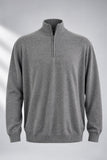 MAGLIONE UOMO RE DEL MARE OVER META ZIP MISTO LANA CASHMERE ART.222422X