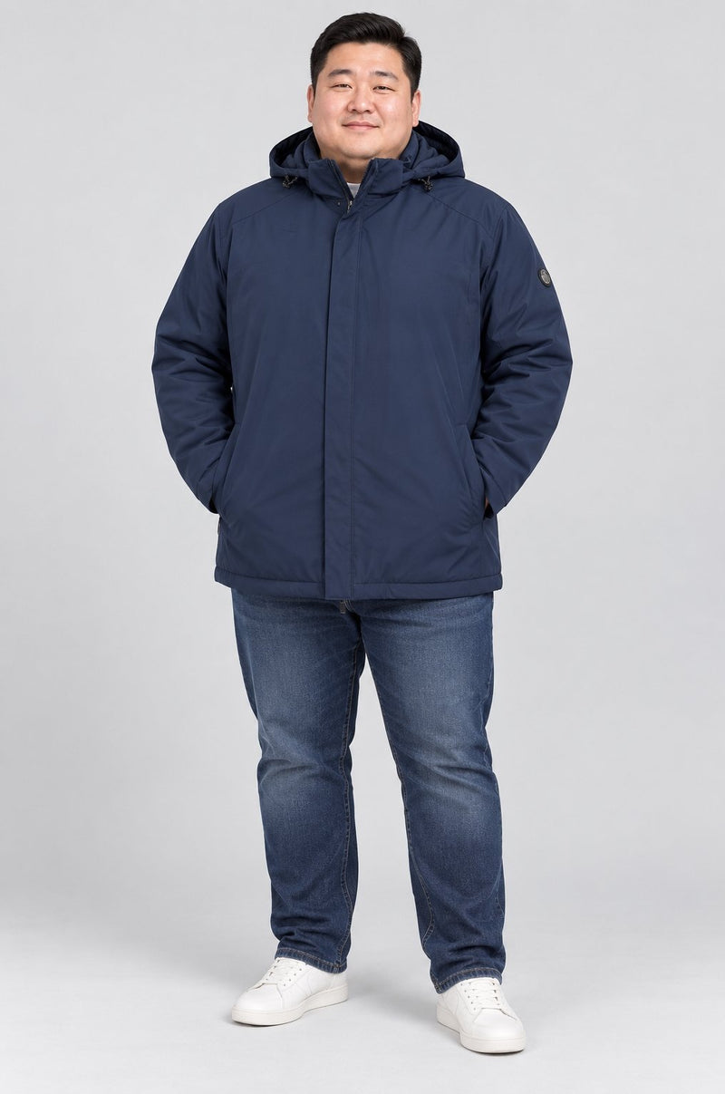 GIACCONE UOMO SEA BARRIER TAGLIE OVER IMBOTTITO CAPPUCCIO TASCHE ZIP ART. CONF-GRACIO-37M