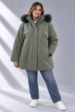 GIACCONE DONNA OVER TALENTI CAPPUCCIO ZIP BOTTONI ART.TB423