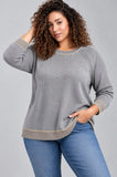 MAGLIONE DONNA GAIA B OVER GIROCOLLO LUREX ART.401