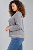 MAGLIONE DONNA GAIA B OVER GIROCOLLO LUREX ART.401