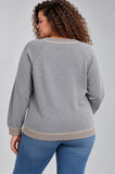 MAGLIONE DONNA GAIA B OVER GIROCOLLO LUREX ART.401