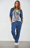 PANTALONE CONFORMATO DONNA LUISA VIOLA ART. P520F0-MIROGLIO