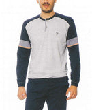 PIGIAMA UOMO RAGAZZO PUTO COTONE INSERTI CONTRASTO MARCA BIP BIP ART.1451