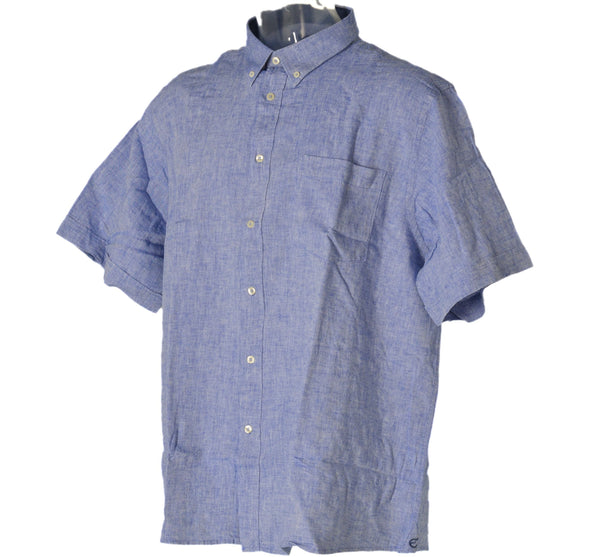 CAMICIA CALIBRATA UOMO RAGAZZO MANICA CORTA MISTO LINO MARCA MAXFORT ART.E1262