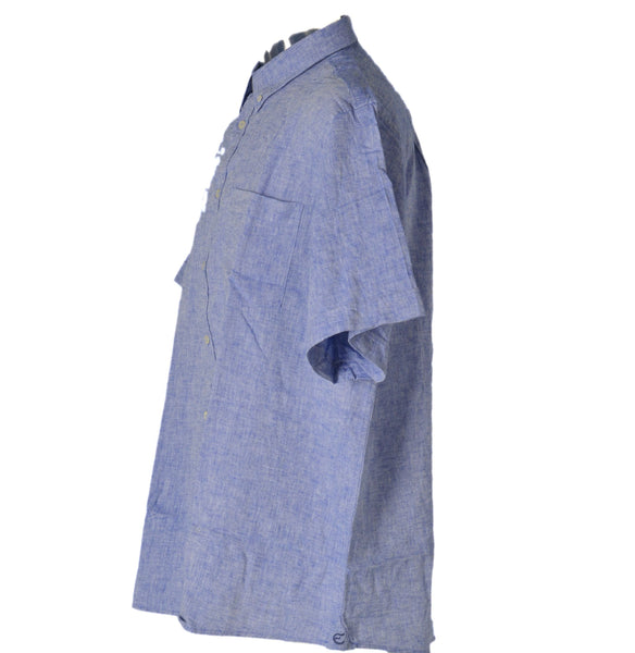 CAMICIA CALIBRATA UOMO RAGAZZO MANICA CORTA MISTO LINO MARCA MAXFORT ART.E1262