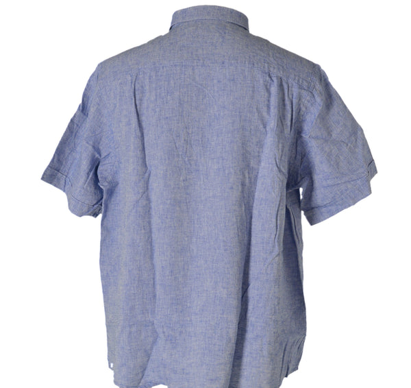 CAMICIA CALIBRATA UOMO RAGAZZO MANICA CORTA MISTO LINO MARCA MAXFORT ART.E1262