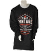 T-SHIRT UOMO CONFORMATA COTONE GIROCOLLO MANICA LUNGA POLSINI STAMPA MARCA MAXFORT ART.E2135
