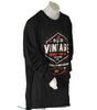 T-SHIRT UOMO CONFORMATA COTONE GIROCOLLO MANICA LUNGA POLSINI STAMPA MARCA MAXFORT ART.E2135
