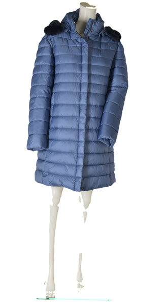 GIACCONE DONNA CONFORMATO ZIP BOTTONI CAPPUCCIO ECOPELLICCIA TASCHE  MARCA FOUR STREETS ART.T251SP