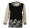 MAGLIONE DONNA GIROCOLLO RIGHE FANTASIA MARCA DONNA AMICA ART.8115
