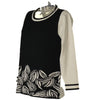 MAGLIONE DONNA GIROCOLLO RIGHE FANTASIA MARCA DONNA AMICA ART.8115
