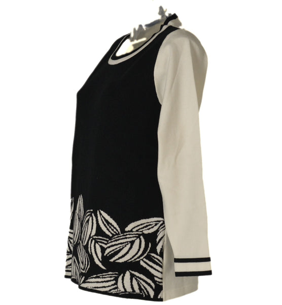 MAGLIONE DONNA GIROCOLLO RIGHE FANTASIA MARCA DONNA AMICA ART.8115