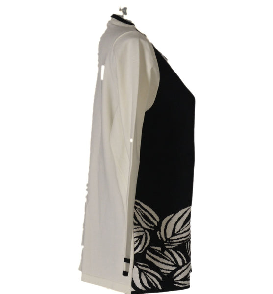 MAGLIONE DONNA GIROCOLLO RIGHE FANTASIA MARCA DONNA AMICA ART.8115