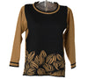 MAGLIONE DONNA GIROCOLLO RIGHE FANTASIA MARCA DONNA AMICA ART.8115